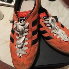 スニーカー、GAZELLE,28cm,オレンジスエード、生ゴムソール、レア物ですのサムネイル