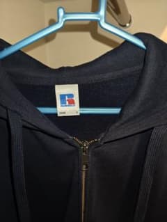 【再　美品】ラッセル ドライパワー ネイビー パーカー S 裏起毛のサムネイル