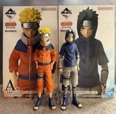 NARUTO 나카노시 시험편 A상 나루토 B상 사스케 극미품 피규어