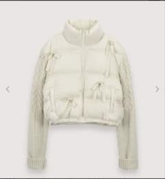 The tis 韓国　リボンダウンジャケット The tis 韓国 リボンダウンジャケット - メルカリ