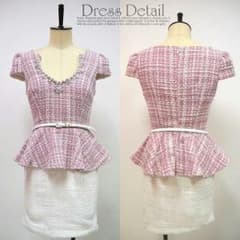 Jewels 最新作 pinkツイード ペプラムミニdressのサムネイル