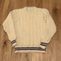 thom browne トムブラウン トリコロールケーブルニット - メルカリ