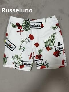 美品 ラッセルノ Russeluno 花柄 ハーフパンツ ゴルフ サイズ5 - メルカリ