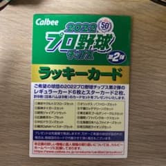 プロ野球チップス2022 第2弾ラッキーカードのサムネイル