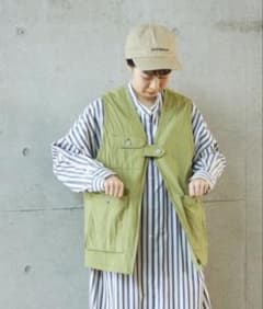 par ici コットンナイロンウェザーEDODAKI オーバーベスト par ici コットンナイロンウェザー EDODAKIオーバーベスト - メルカリ