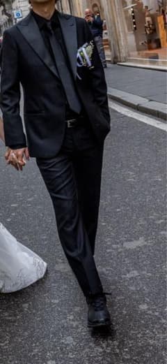 【美品】THE SUIT COMPANY タキシード　165cm-8Dropのサムネイル