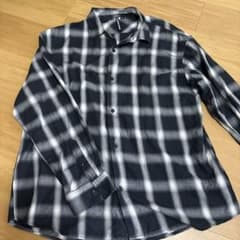 【美品】HK WORKS LONDON チェック柄 長袖シャツLのサムネイル