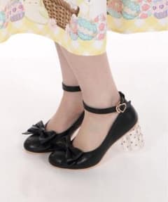 クリアビジューヒールパンプスのサムネイル