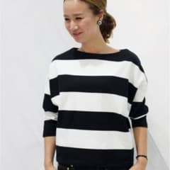 イエナ ボーダーカットソー 美品 プルオーバーのサムネイル