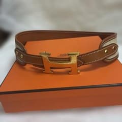 草*読様 季節到来！HERMES ヴィンテージ ベルトのみ。刻印○J リバーシブ 草*読様 季節到来！HERMES ヴィンテージ ベルトのみ。刻印○J