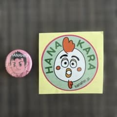 【新品】林家はな平　HANAHEI 缶バッジ ステッカーセット