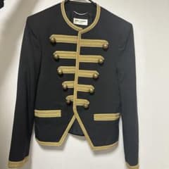 サンローラン 15SS エディ期 オフィサー ナポレオンジャケット44 