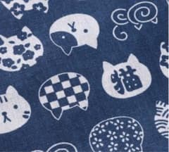 カット生地　はぎれ　ねこ　和柄　③のサムネイル