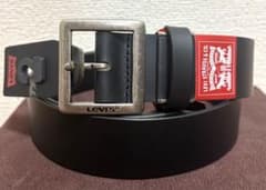 [Brand New] Levi's Men's Belt, Approx. 4cm Wide, Black, with Tags