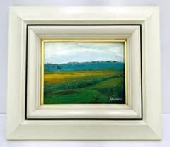 中野好美『初春』風景画 1983年 油絵 油彩画 真作 直筆サイン