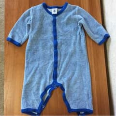 プチバトー  ロンパース  青   男の子のサムネイル