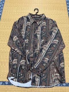 Ciaopanic 長袖シャツ ペイズリー柄 ブラウン系 Lのサムネイル