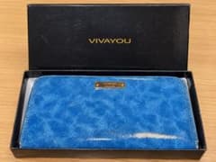 VIVAYOU レディース　長財布 ラウンドファスナー ブルーのサムネイル