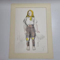 福田豊四郎　農婦　リトグラフ　53/90 m58204051978_1.jpg?1726643926
