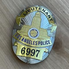 警部補】LAPD ポリスバッジ 警察グッズ 個人装備 サバゲー ミリタリー