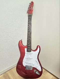 SELDER エレキギター レッド 本体、ギターケースのサムネイル