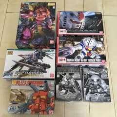 【限定含】ガンプラ7点セット/MGシャア専用ズゴック、RGガンダムなどのサムネイル