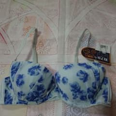 ブラジャー B70 花柄ブルーのサムネイル