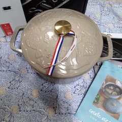 新品】STAUB ミナペルホネン ココット オーシャン ラウンド 20 リネン