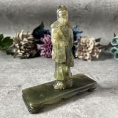 【玉製】中国玉製武官像 翡翠？ 高さ15cm 玉製　人物像 玉製】中国玉製武官像 翡翠？ 高さ15cm 玉製 人物像 - メルカリ