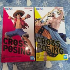 ワンピース CROSS POSING フィギュア 2種セット - メルカリ