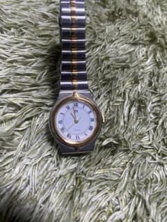 Silver and gold combination quartz wristwatch, timepiece, accessory.