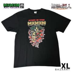 미품 마법의 모시 미스핏츠 진격의 거인 콜라보 티셔츠 리바이 XL