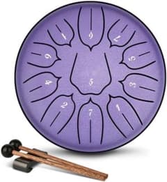 Slit Drum, Steel Tongue Drum, Metal Drum, 11 Notes, 6 Inch, Percussion Instrument