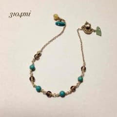 ☆スモーキークォーツ  トルコ石☆ブレスレットのサムネイル