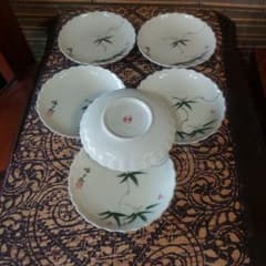 新品　和食器　有田焼　美山　華山　手がき　大皿　セット　まとめ　昭和レトロ 有田焼の窯元⭐峰山窯⭐昭和レトロ⭐和食器⭐銘々皿⭐6枚セット - メルカリ