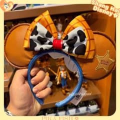 上海ディズニー　トイストーリー　カチューシャ　セット 上海ディズニー大人気 トイストーリー ジェシーウッディバズ3点