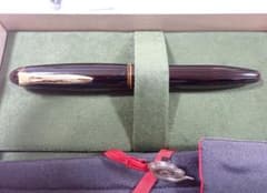 プラチナ 出雲 溜塗り 枇杷溜 外箱・木箱・説明書・付属品 全て揃い