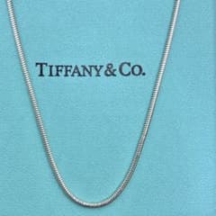 ティファニー スネークチェーン ネックレスチェーンのみ シルバー 42cm 極美品】ティファニー スネークチェーンのみ ネックレス 44cm シルバー