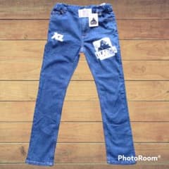 【新品未使用】X-LARGEキッズ　デニムパンツ140のサムネイル