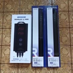 ニッソー サーモスタット シーパレックス V-1000 ヒーター 500W 2個