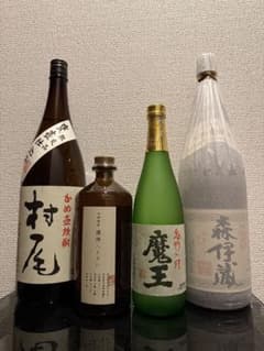 焼酎4本セット 村尾 魔王 なかむら 森伊蔵 森伊蔵・村尾・魔王・なかむら】3M プレミアム焼酎 4本セット 森伊蔵