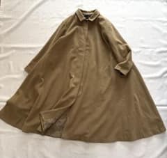 美品☆ミズイロインド mizuiroind ステンカラーフレアコート ロング