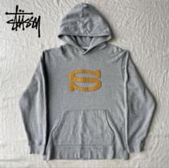 OLD STUSSY ステューシー ワッペン パーカー グレー XLのサムネイル