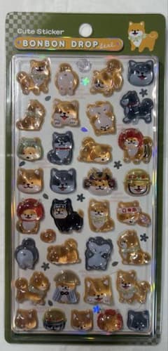 柴犬ボンボンドロップシール［正規］［新品］のサムネイル