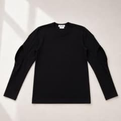 COMME des GARCONS 変形 エルボーカットソー 黒 Tシャツ - メルカリ