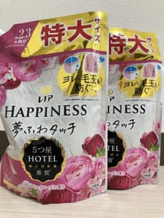 【新品】レノアハピネス夢ふわタッチ　アンティークローズの香り　720ml詰替×2のサムネイル