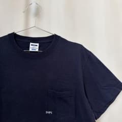 SHIPS ネイビー 半袖Tシャツ ポケット付きのサムネイル