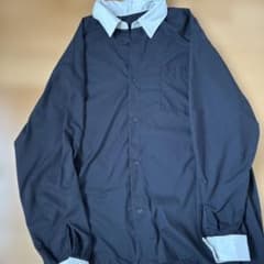 LAKOLE クレリックシャツ ブラック Lサイズのサムネイル
