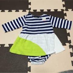 ロンパース ワンピース 70 ボーダー Caldiaのサムネイル