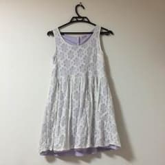 パープル花柄ワンピースのサムネイル